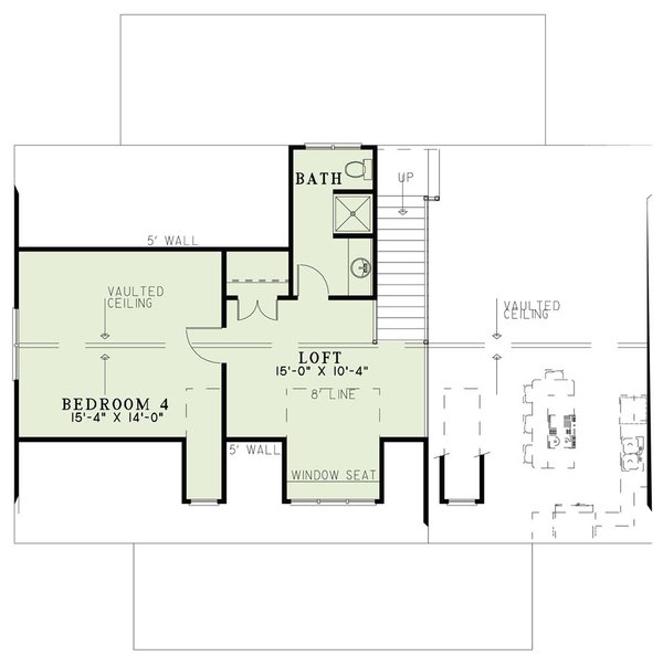 Home Plan - Cottage Floor Plan - Upper Floor Plan #17-2344