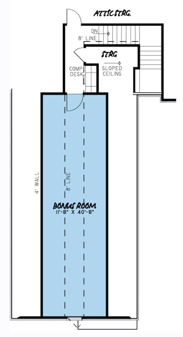 Dream House Plan - European Floor Plan - Upper Floor Plan #17-3379