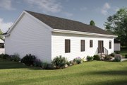 Traditional Style House Plan - 3 Beds 2 Baths 1184 Sq/Ft Plan #455-729 Exterior 