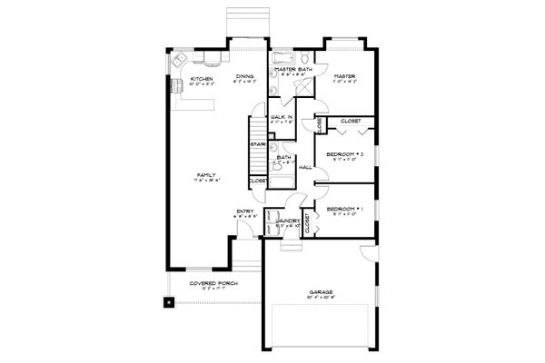 Home Plan - Craftsman Floor Plan - Main Floor Plan #1060-404