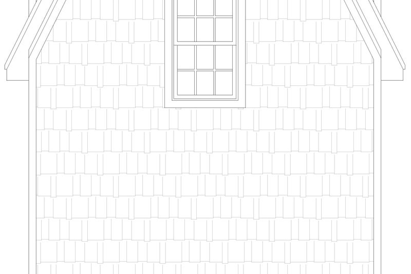 Home Plan - Exterior - Rear Elevation for Farmhouse House Plan #932-1068, 1 bath