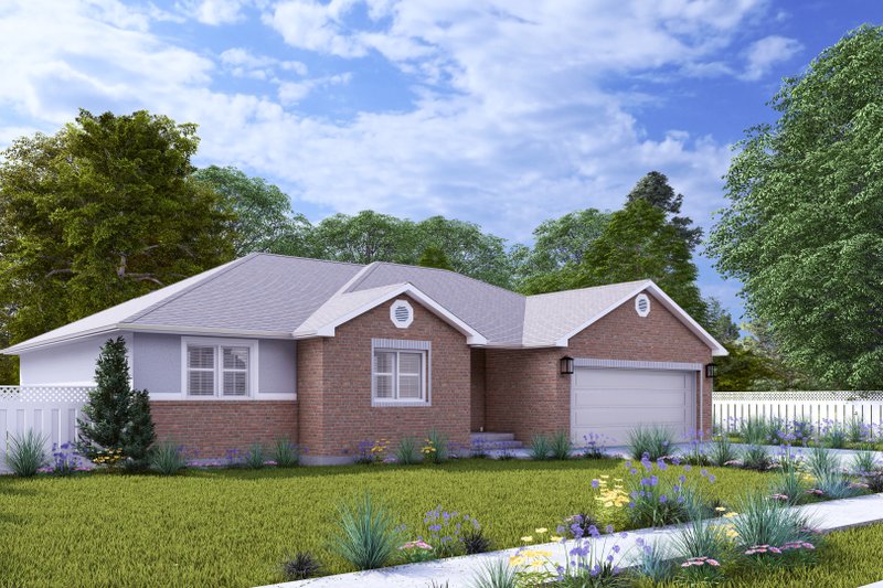 Architectural House Design - Exterior - Front Elevation 4 for Traditional House Plan #1060-429 - 3 bed, 2 bath