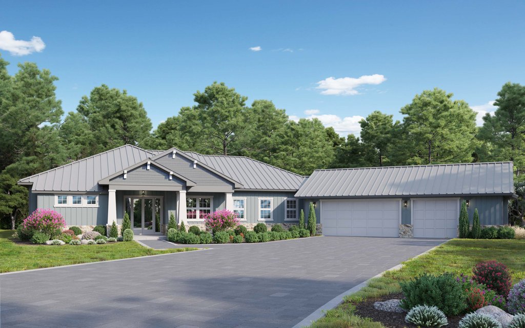 Ranch Style House Plan - 3 Beds 2 Baths 2534 Sq/Ft Plan #938-131 ...