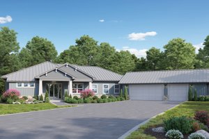 Ranch Exterior - Front Elevation Plan #938-131