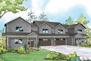 Country Exterior - Front Elevation Plan #124-1078