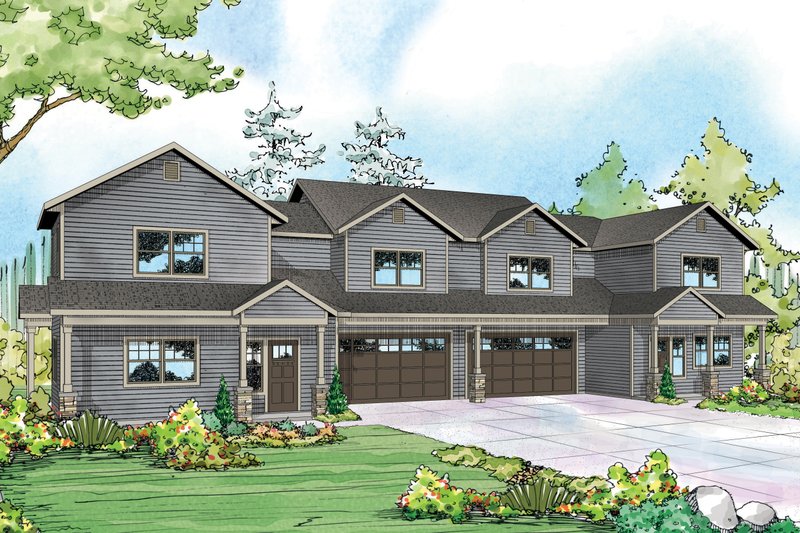 Dream House Plan - Country Exterior - Front Elevation Plan #124-1078