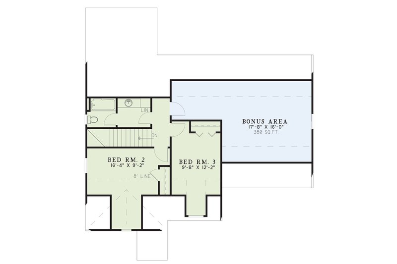 Home Plan - Floor Plan - Upper Floor for European House Plan #17-2985 - 3 bed, 2.5 bath