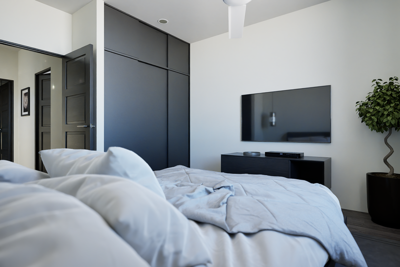 Architectural House Design - Interior - Bedroom 1 for Contemporary House Plan #48-1125 - 3 bed, 2 bath