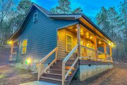 Cabin Style House Plan - 1 Beds 1 Baths 600 Sq/Ft Plan #21-108 