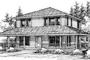 Traditional Style House Plan - 3 Beds 3 Baths 2060 Sq/Ft Plan #117-196 