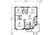 Cottage Style House Plan - 2 Beds 1 Baths 889 Sq/Ft Plan #25-4111 