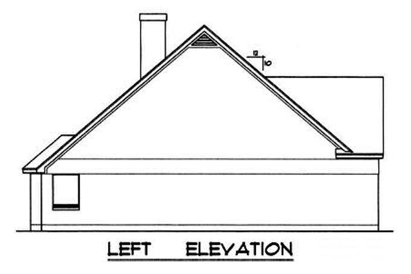 Dream House Plan - Exterior - Other Elevation for Traditional House Plan #40-236 - 3 bed, 2 bath