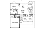 Traditional Style House Plan - 3 Beds 2 Baths 1539 Sq/Ft Plan #42-231 