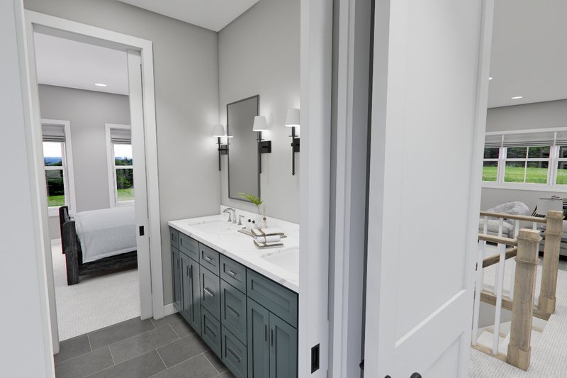 House Blueprint - Interior - Bathroom for Farmhouse House Plan #51-1275 - 4 bed, 3.5 bath