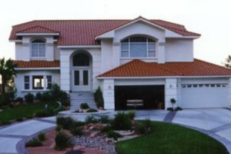 Home Plan - Adobe / Southwestern Exterior - Front Elevation Plan #1-937