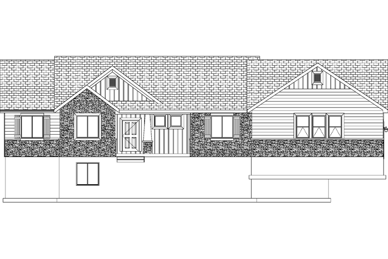 Architectural House Design - Exterior - Front Elevation 7 for Craftsman House Plan #1060-458 - 3 bed, 2 bath