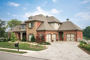 Exterior - Front Elevation 3 for Traditional House Plan #927-11 - 5 bed, 4.5 bath
