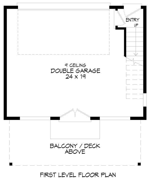 Architectural House Design - Southern Floor Plan - Lower Floor Plan #932-1309
