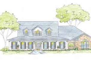 Southern Exterior - Front Elevation Plan #36-448
