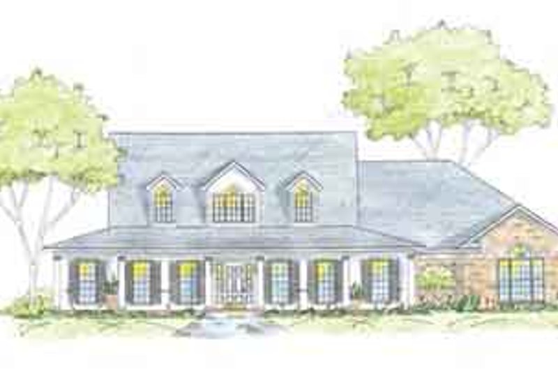 Dream House Plan - Southern Exterior - Front Elevation Plan #36-448