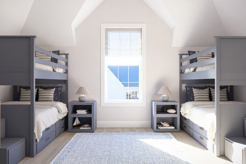 House Blueprint - Interior - Bedroom for Beach House Plan #455-764 - 1 bed, 2 bath
