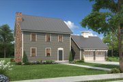 Colonial Style House Plan - 3 Beds 2.5 Baths 2112 Sq/Ft Plan #497-19 