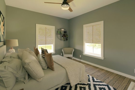 Interior - Bedroom for Farmhouse House Plan #44-277 - 3 bed, 2 bath