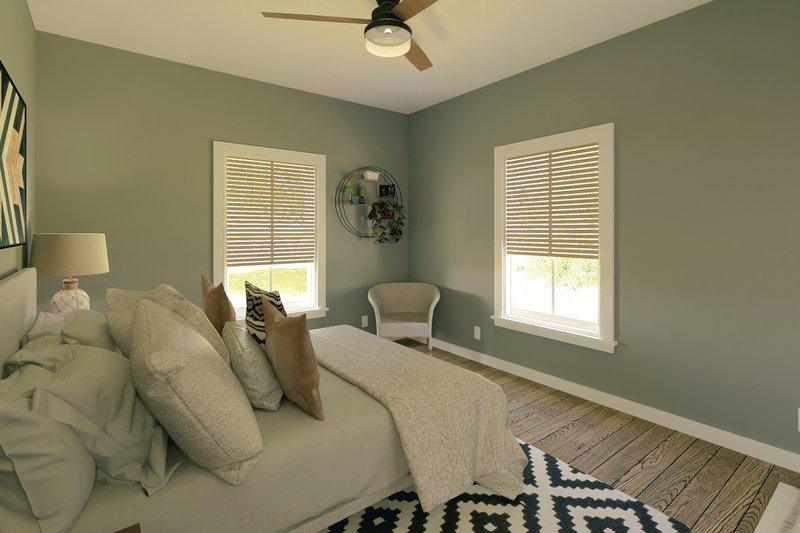 Home Plan - Interior - Bedroom for Farmhouse House Plan #44-277 - 3 bed, 2 bath
