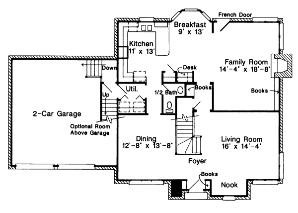 Home Plan - European Floor Plan - Main Floor Plan #410-367