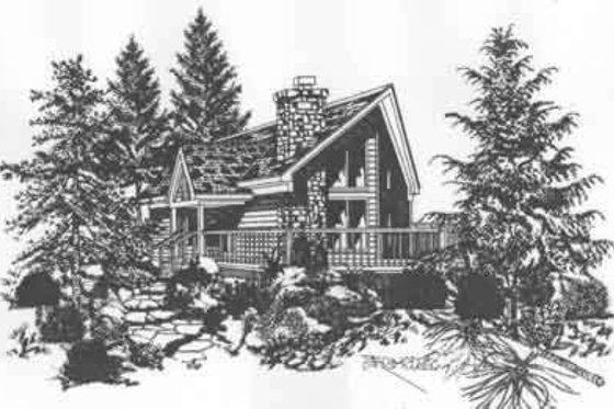 Exterior - Front Elevation for Bungalow House Plan #329-139 - 3 bed, 2 bath