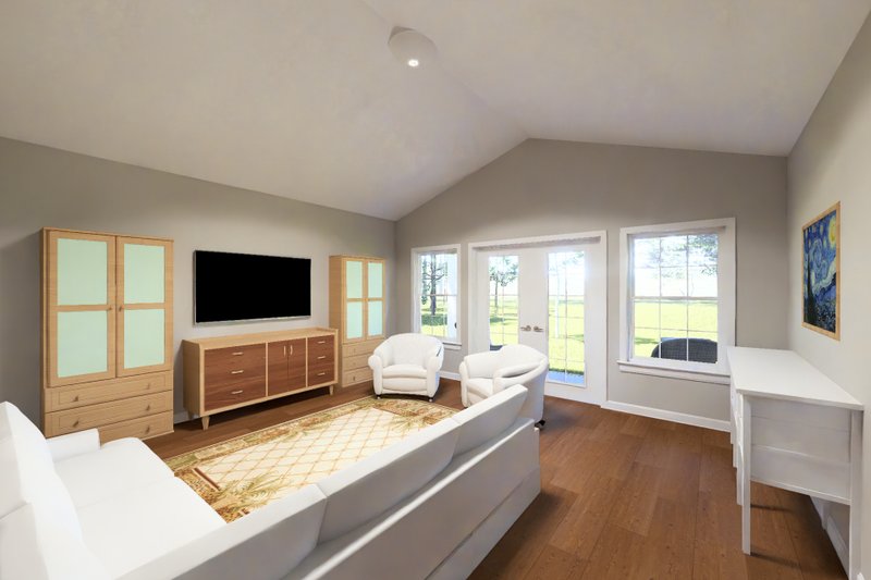 Architectural House Design - Interior - Family Room for Craftsman House Plan #513-2432 - 3 bed, 2 bath