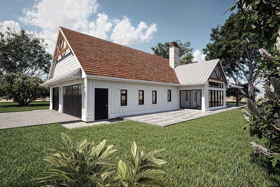 Exterior - Other Elevation 2 for Barndominium House Plan #1101-30 - 3 bed, 2.5 bath