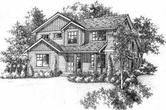 Exterior - Front Elevation for Traditional House Plan #78-216 - 3 bed, 2.5 bath