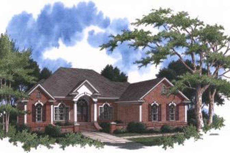 Dream House Plan - Traditional Exterior - Front Elevation Plan #37-101