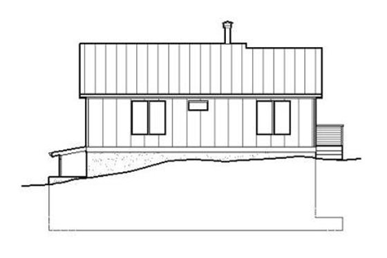 Exterior - Rear Elevation for Contemporary House Plan #519-1 - 4 bed, 2.5 bath