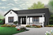 Ranch Style House Plan - 2 Beds 1 Baths 1103 Sq/Ft Plan #23-2662 