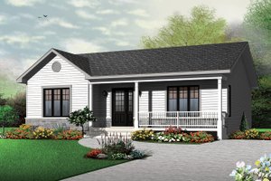 Ranch Exterior - Front Elevation Plan #23-2662