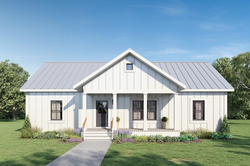 Architectural House Design - Cottage Exterior - Front Elevation Plan #44-246