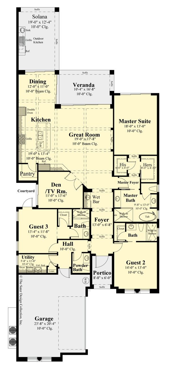 Architectural House Design - Modern Floor Plan - Main Floor Plan #930-524