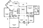 European Style House Plan - 4 Beds 3.5 Baths 3825 Sq/Ft Plan #81-603 