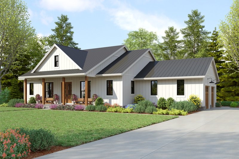 House Design - Exterior - Other Elevation for Farmhouse House Plan #48-1182 - 3 bed, 3 bath