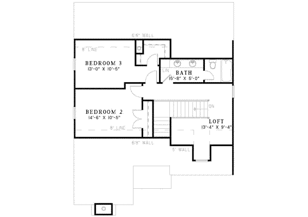 European Floor Plan - Upper Floor Plan #17-640
