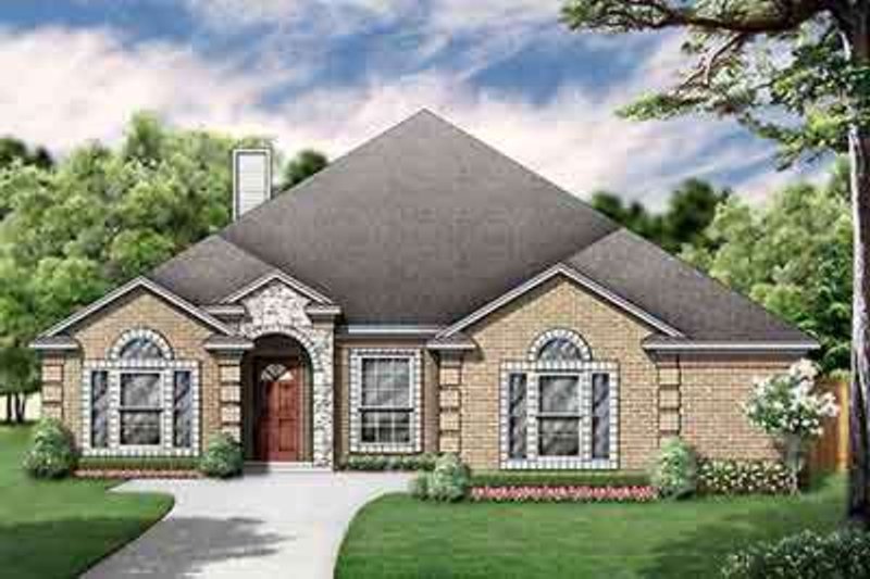 Dream House Plan - Traditional Exterior - Front Elevation Plan #84-233