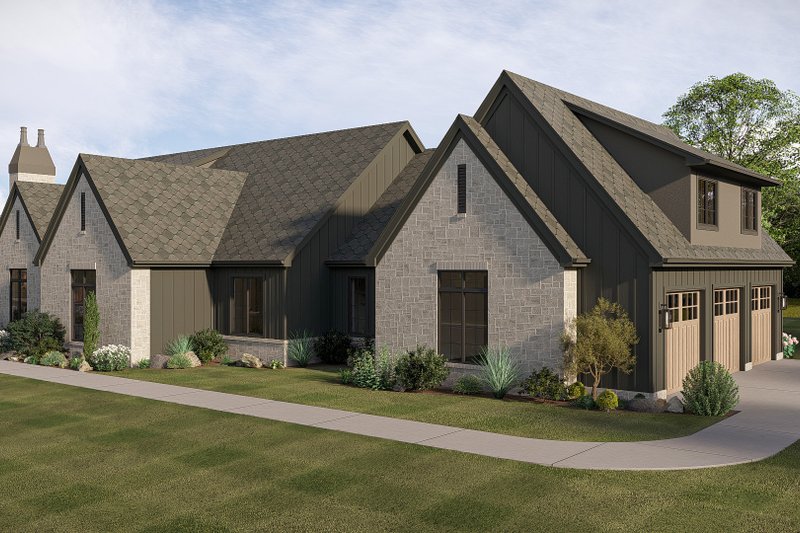 House Plan Design - Exterior - Other Elevation 1 for Cottage House Plan #455-738 - 4 bed, 3.5 bath