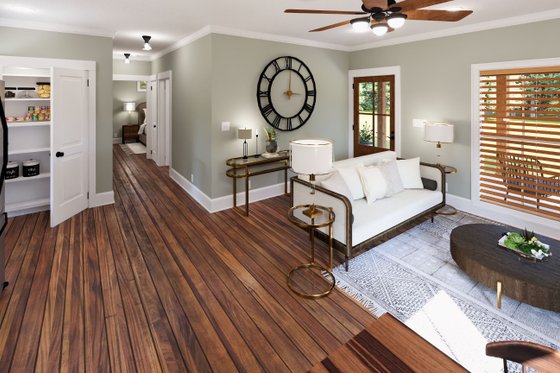 Interior - Dining Room for Cottage House Plan #44-298 - 2 bed, 1 bath