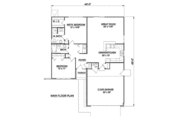Ranch Style House Plan - 2 Beds 2 Baths 1162 Sq/Ft Plan #116-177 