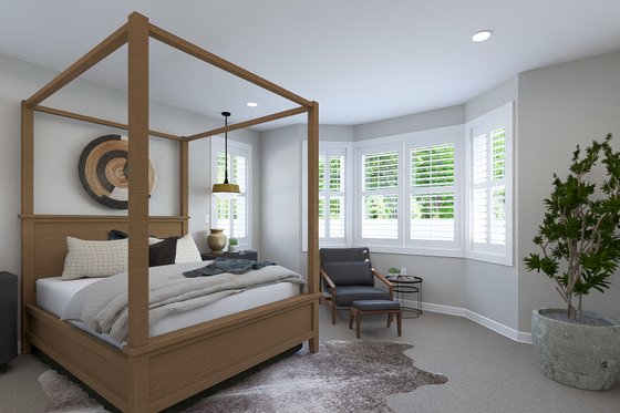 Interior - Master Bedroom for Farmhouse House Plan #1060-218 - 3 bed, 2 bath