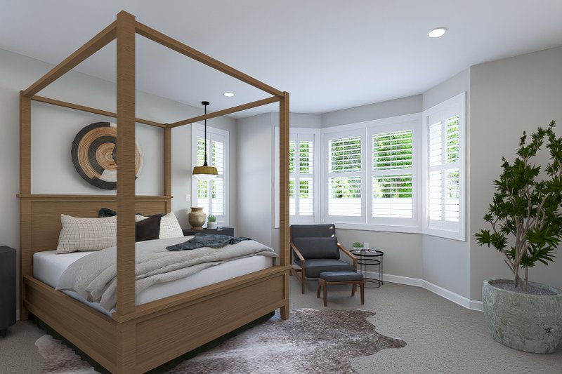 Home Plan - Interior - Master Bedroom for Farmhouse House Plan #1060-218 - 3 bed, 2 bath