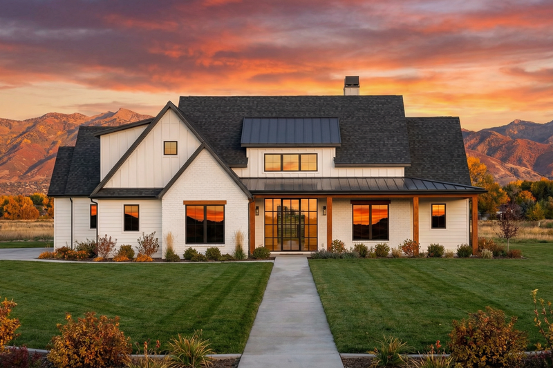 Home Plan - Farmhouse Exterior - Front Elevation Plan #1096-147