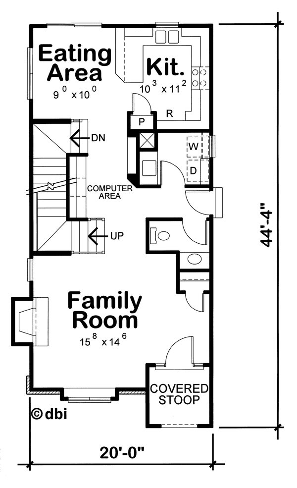 Home Plan - European Floor Plan - Main Floor Plan #20-1754